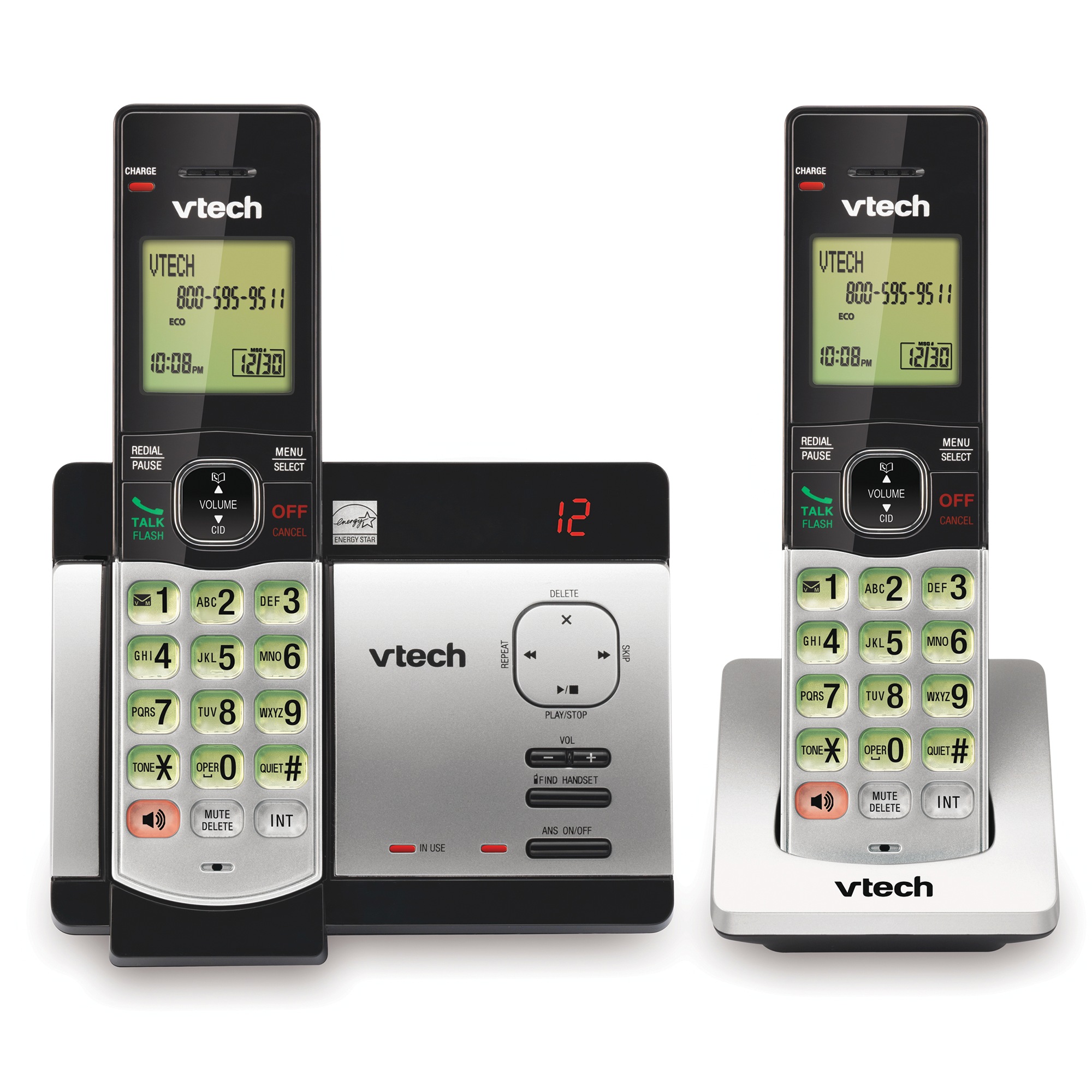 VTech 2-Handset Cordless Answering System 1 VTech 2-Handset Cordless Answering System