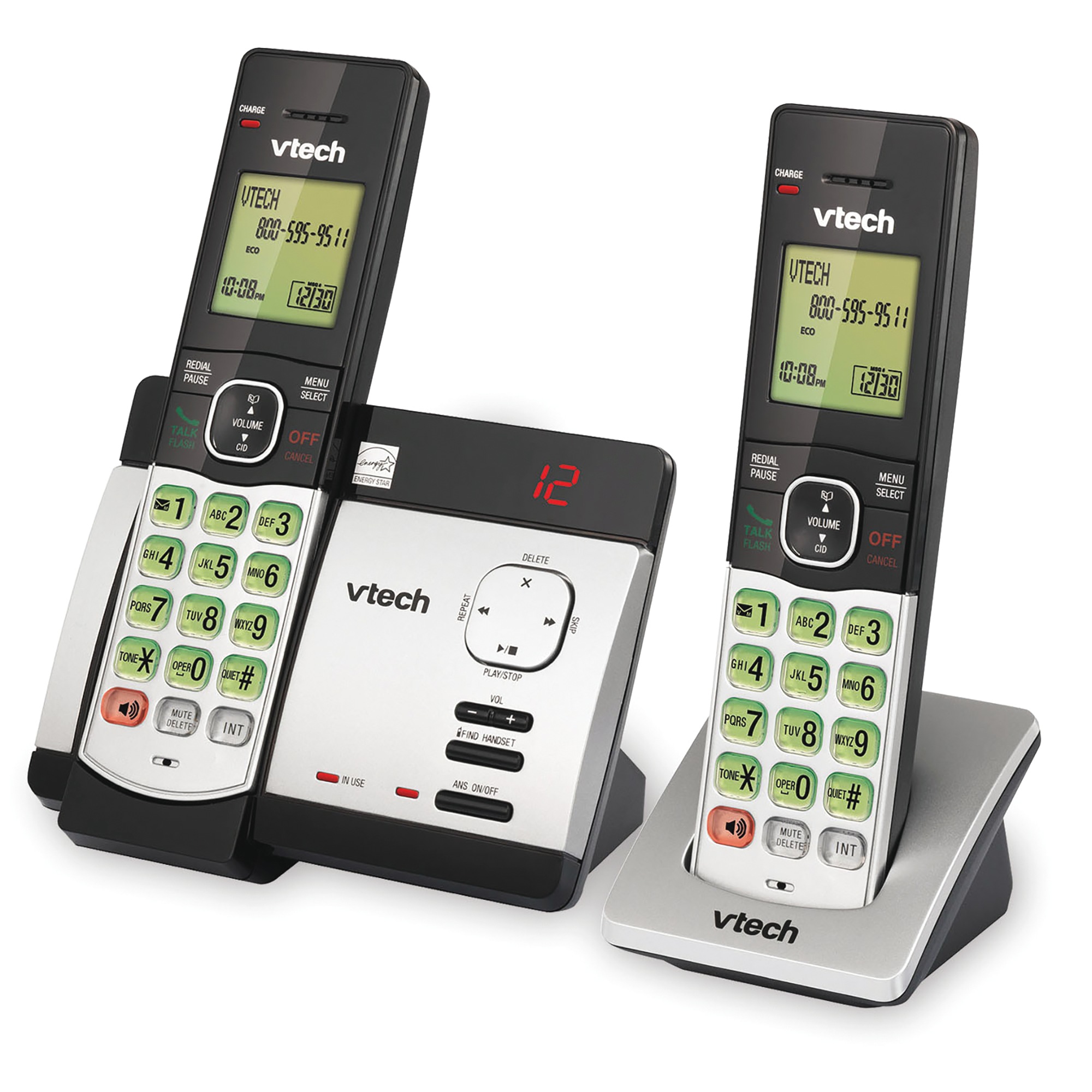 VTech 2-Handset Cordless Answering System 2 VTech 2-Handset Cordless Answering System