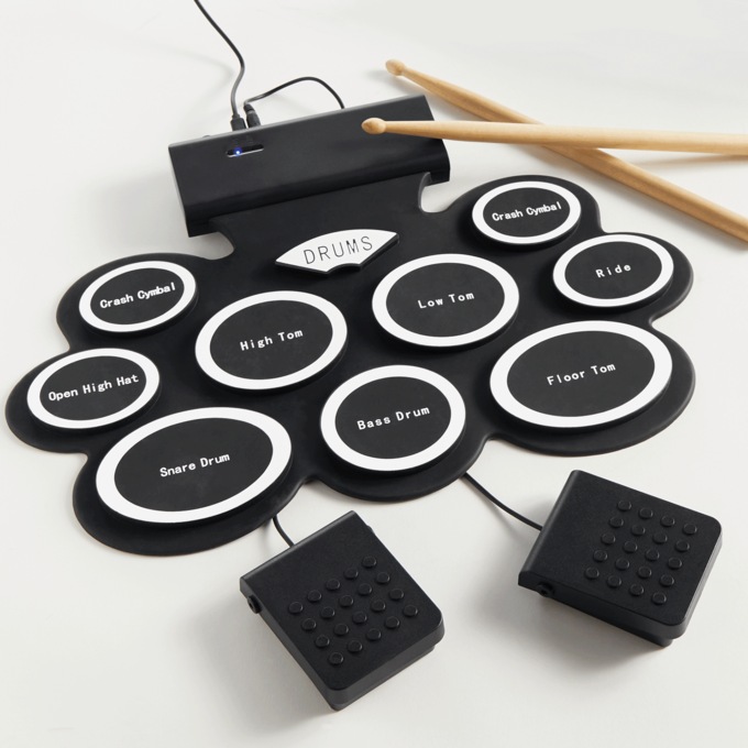 9-Pad Electronic Drum Kit