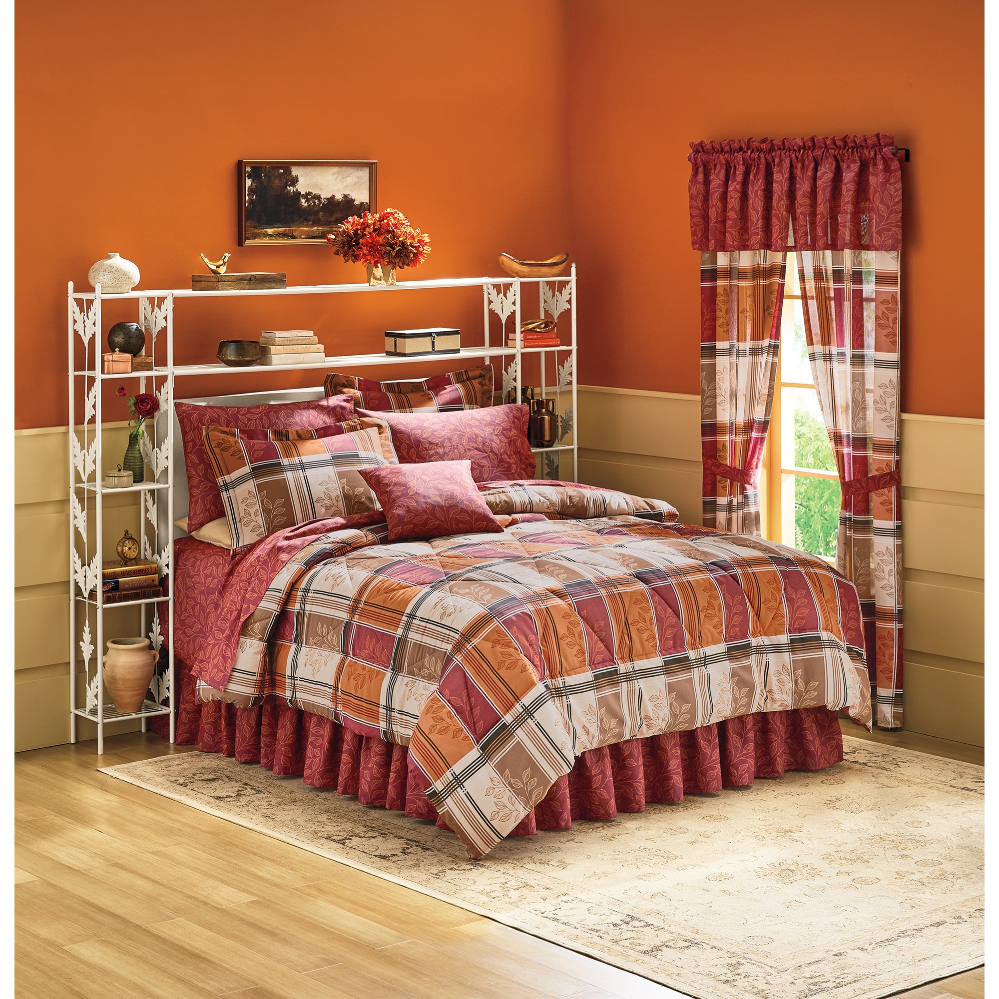 Hayward Complete Bed Set, Accent Pillow and Window Treatments