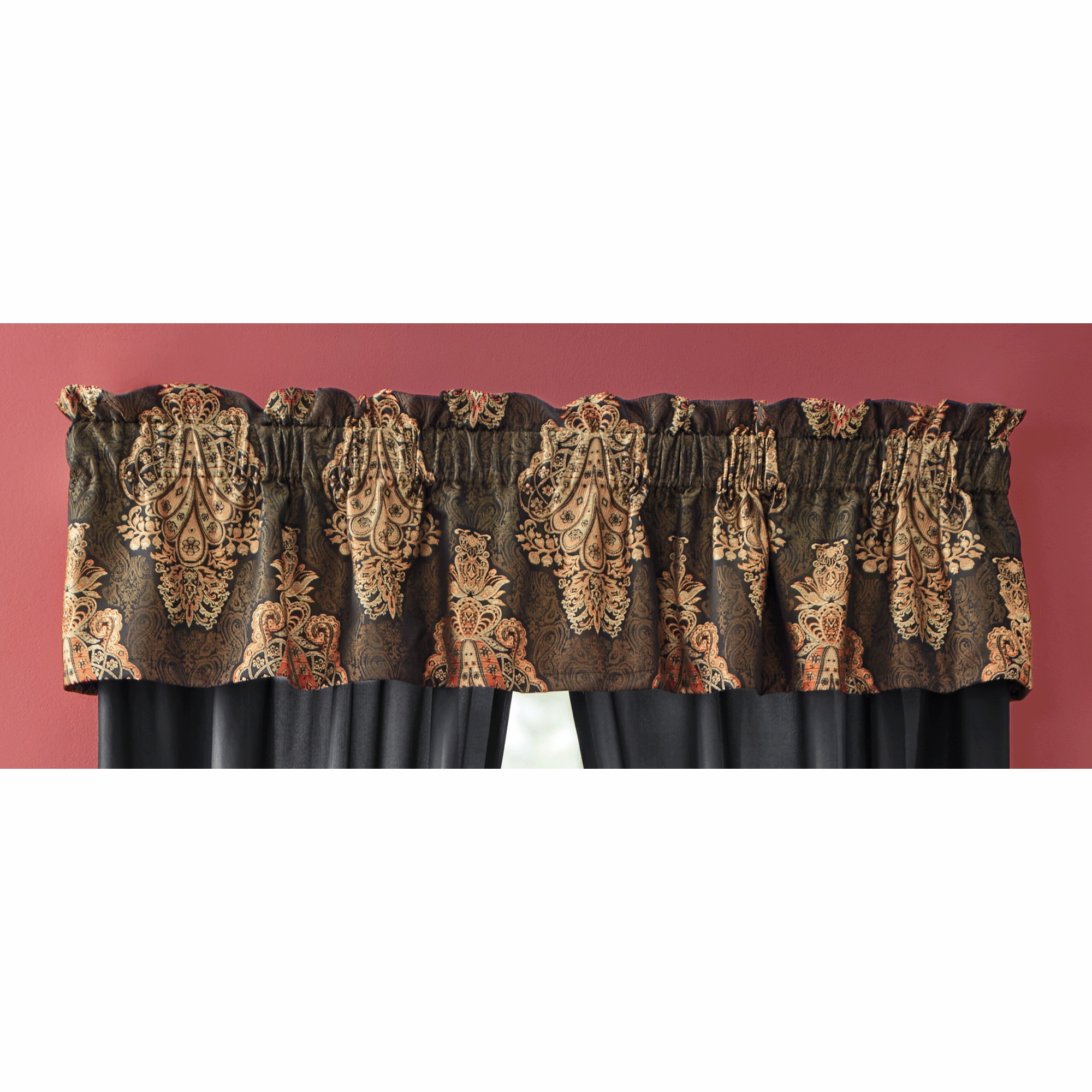 Zarah 4-Piece Jacquard Comforter Set and Window Treatments