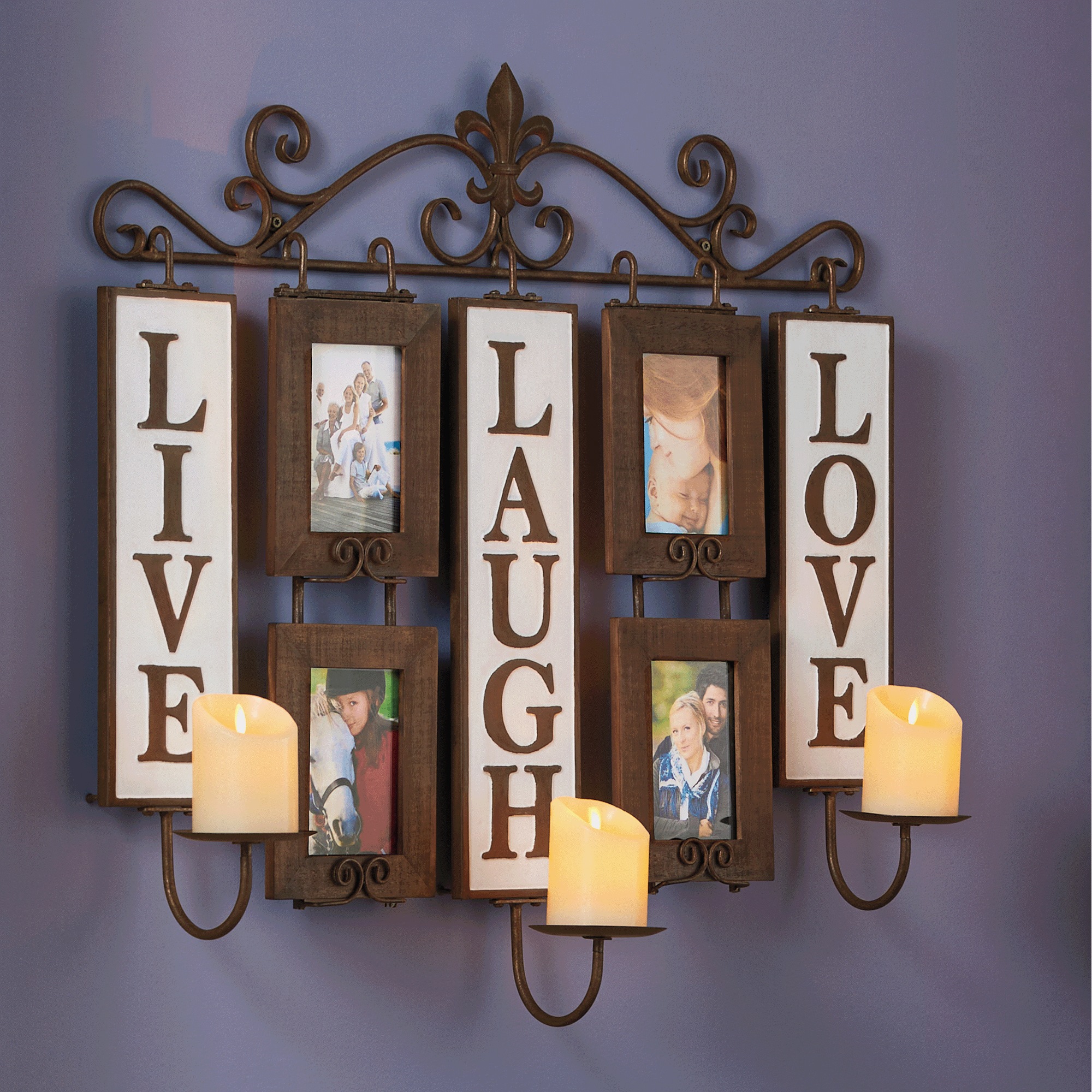 Live-Laugh-Love Sconces & Frames