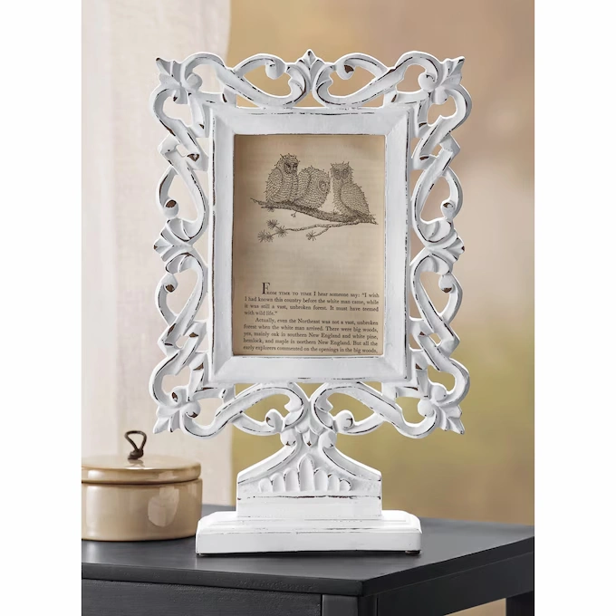 Carved Tabletop Picture Frame