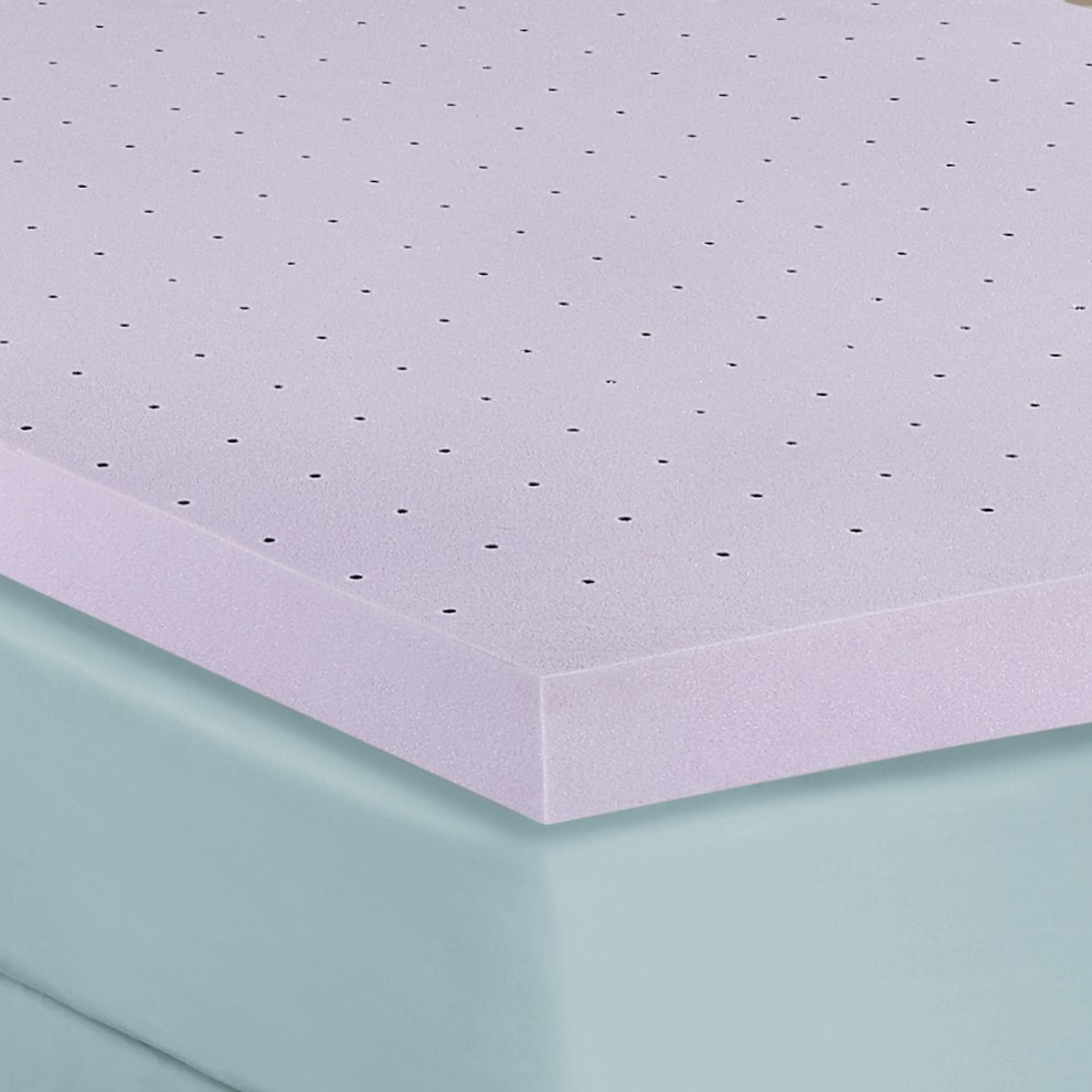 Lavender-Infused Memory Foam Topper