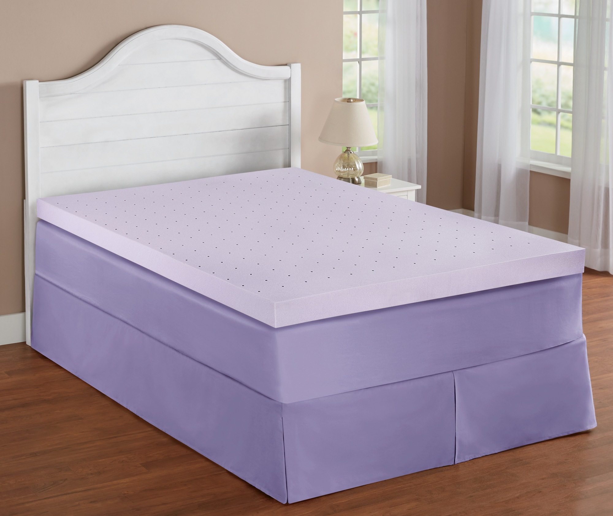 Lavender-Infused Memory Foam Topper