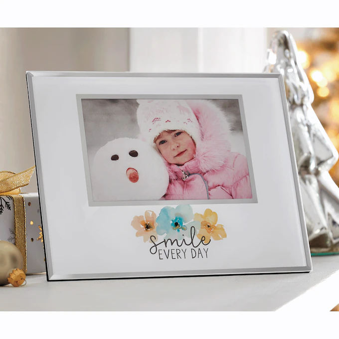 Graceful Love Smile Glass Photo Frame