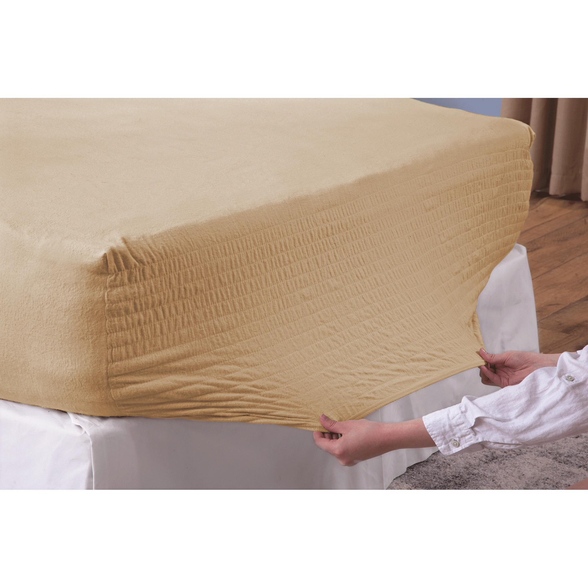 BedTite Solid Flannel Sheet Set