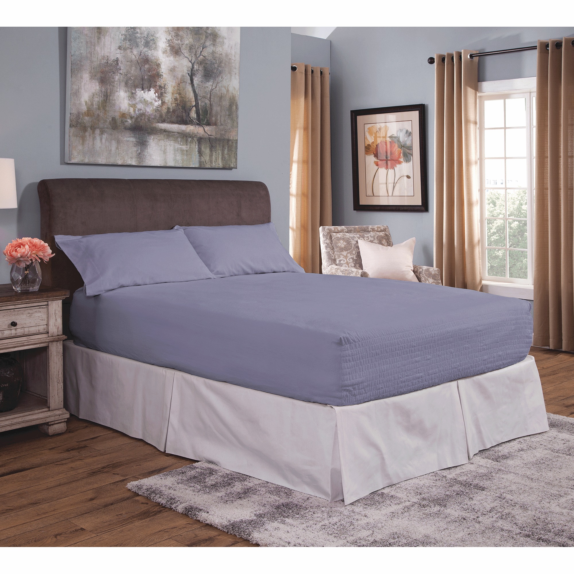 BedTite Solid Flannel Sheet Set