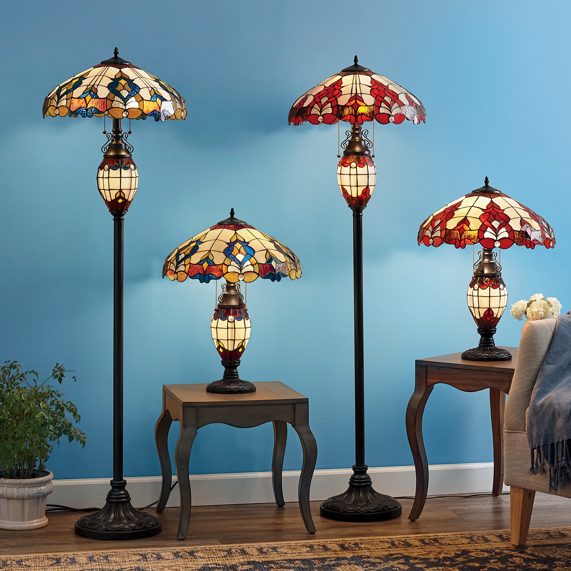 Wicklow Stained Glass Lamps