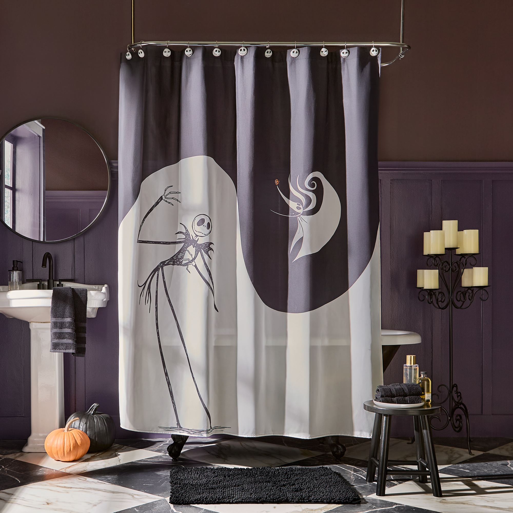 Nightmare Before Christmas Shower Curtain Hooks