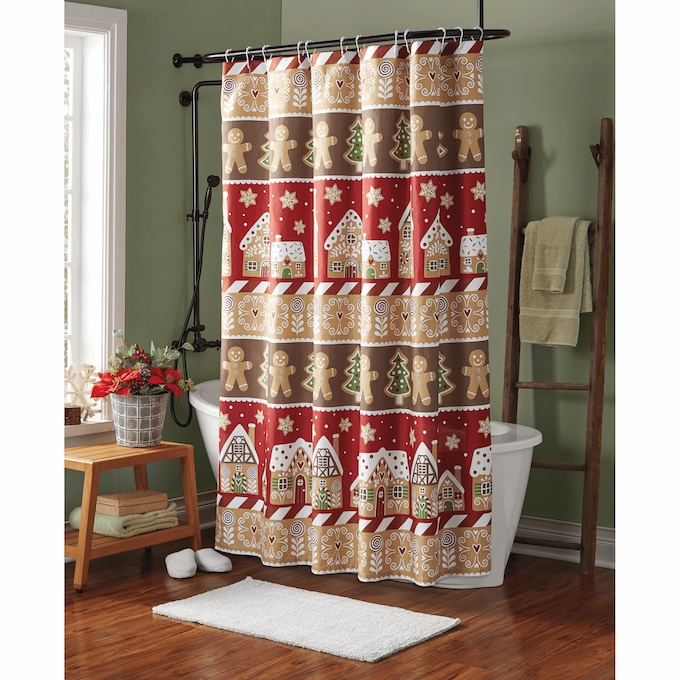 Gingerbread Lane Shower Curtain