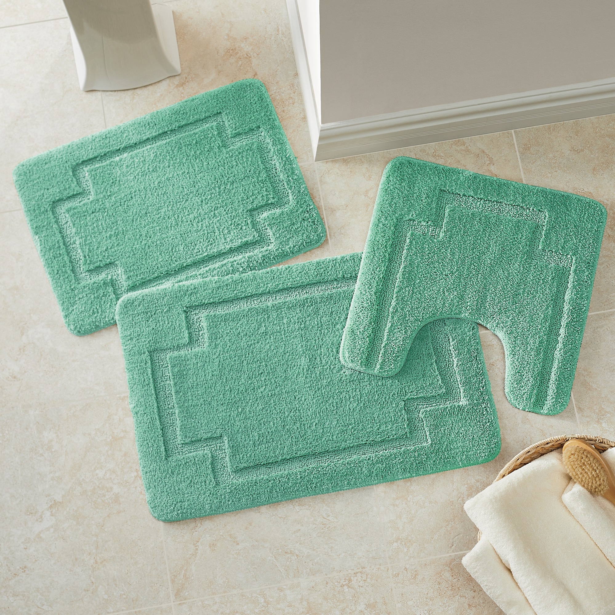 3-Piece Serene Bath Mat Set