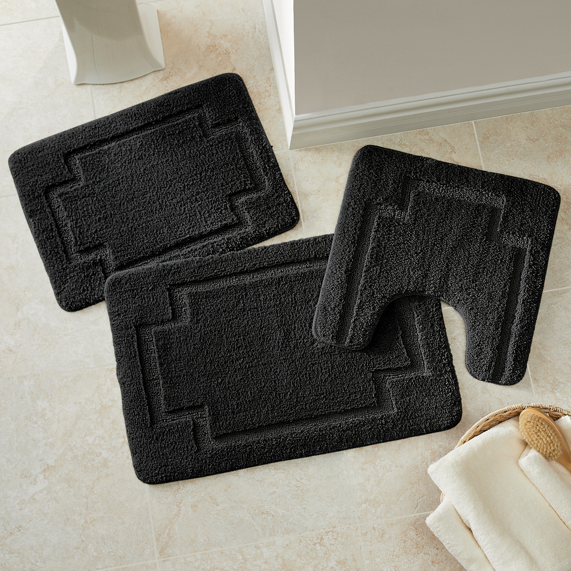 3-Piece Serene Bath Mat Set