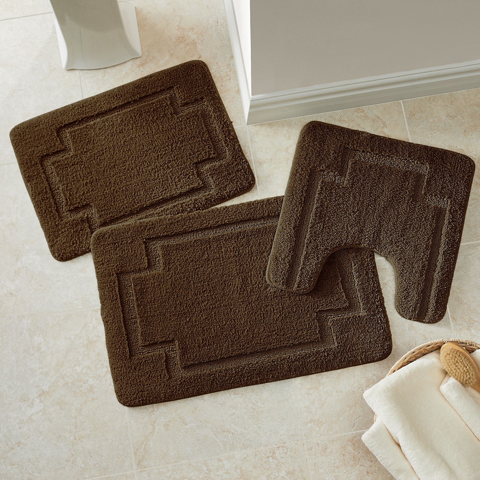 3-Piece Serene Bath Mat Set