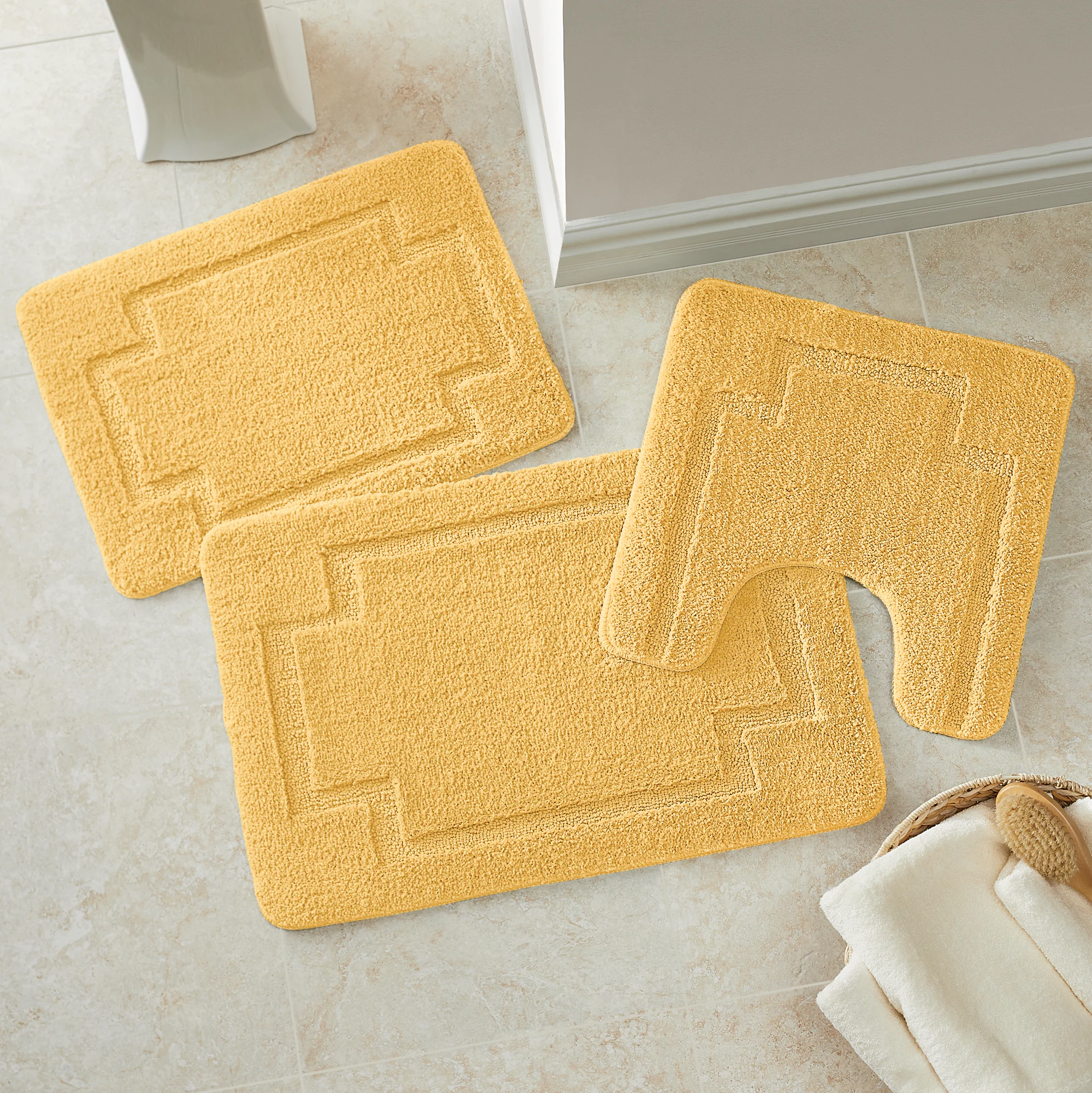 3-Piece Serene Bath Mat Set