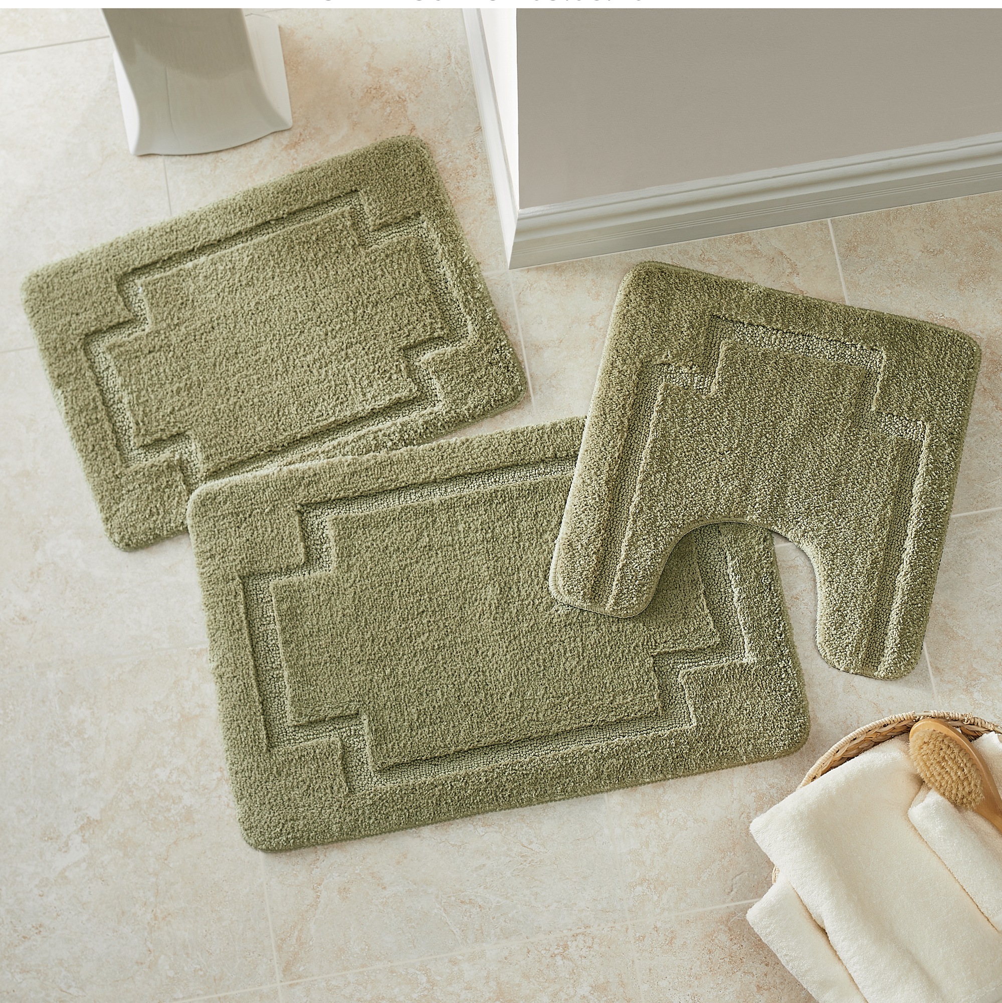3-Piece Serene Bath Mat Set