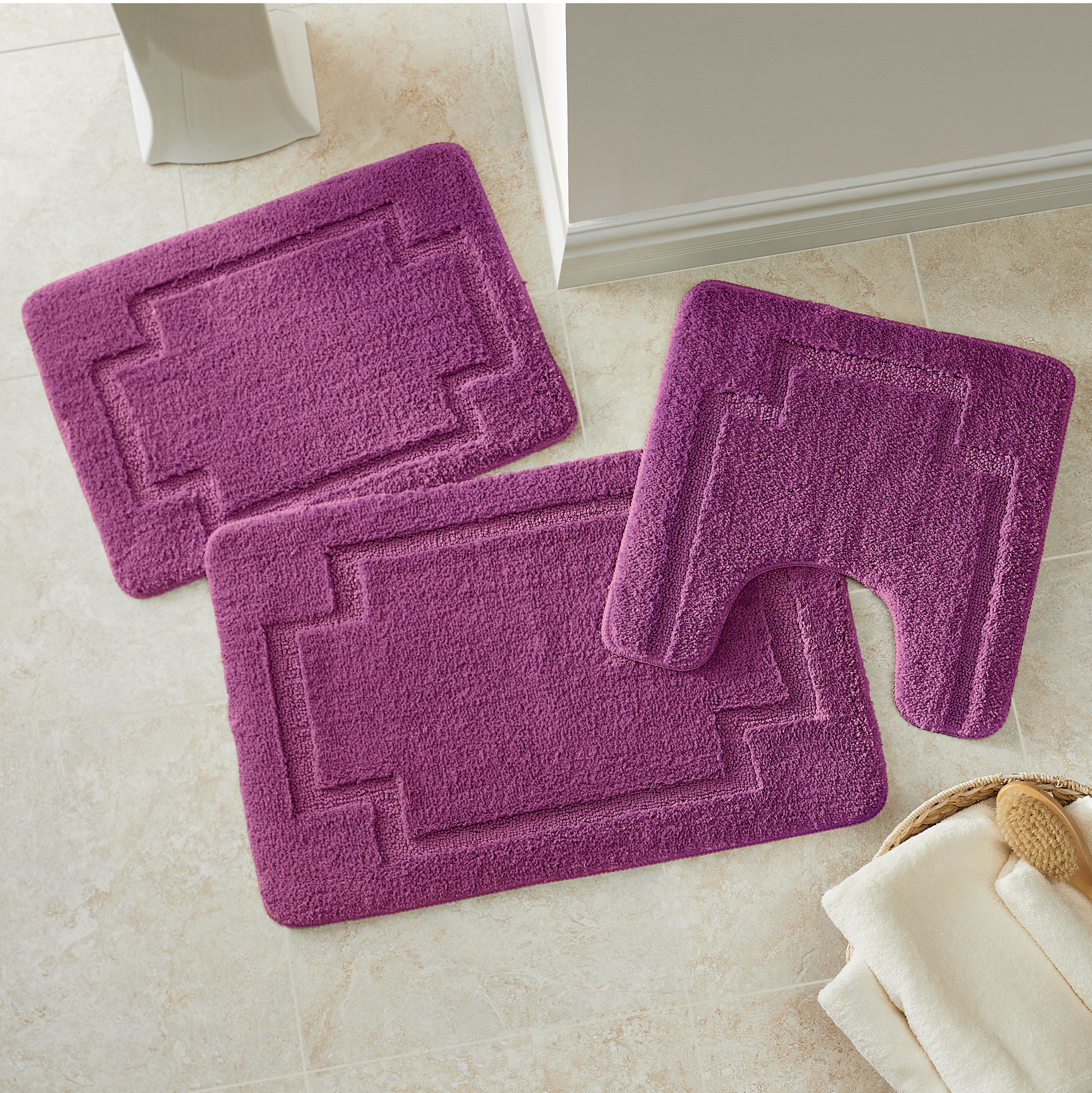 3-Piece Serene Bath Mat Set