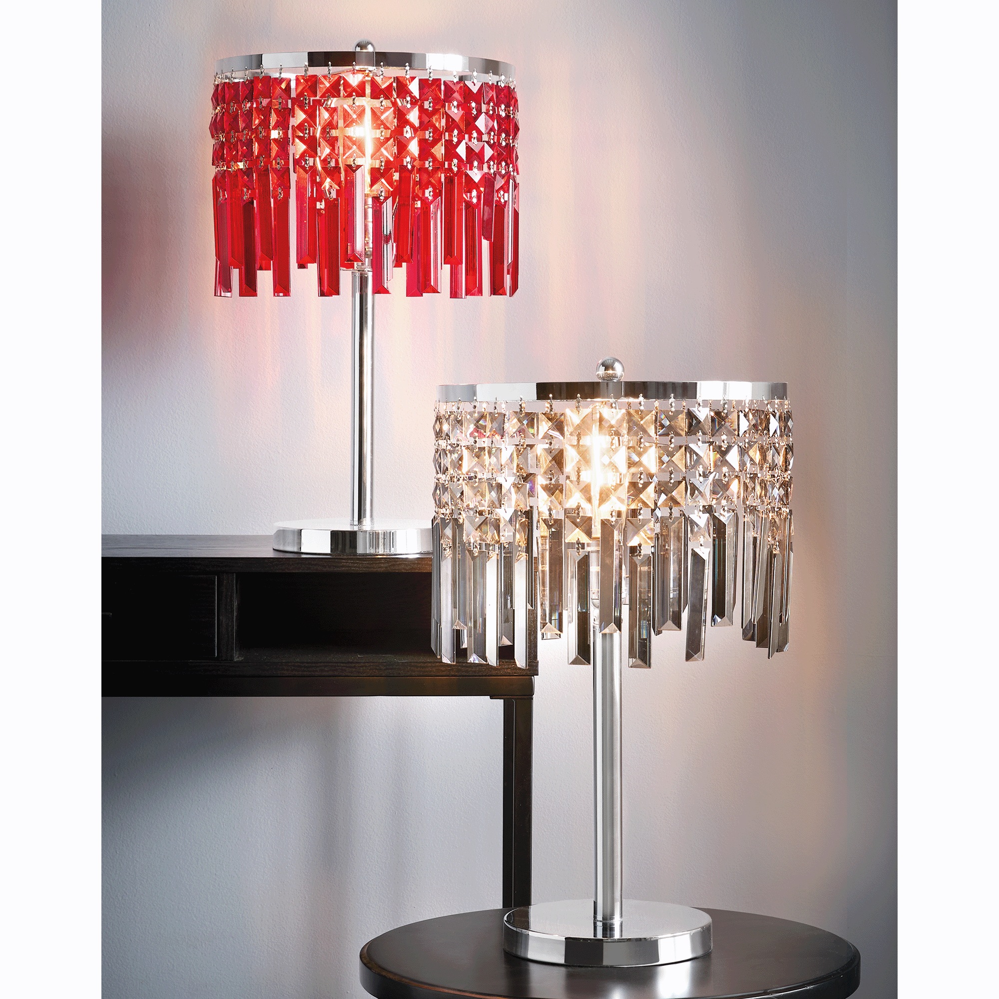 Crystal Dangle Lamps 3 Crystal Dangle Lamps