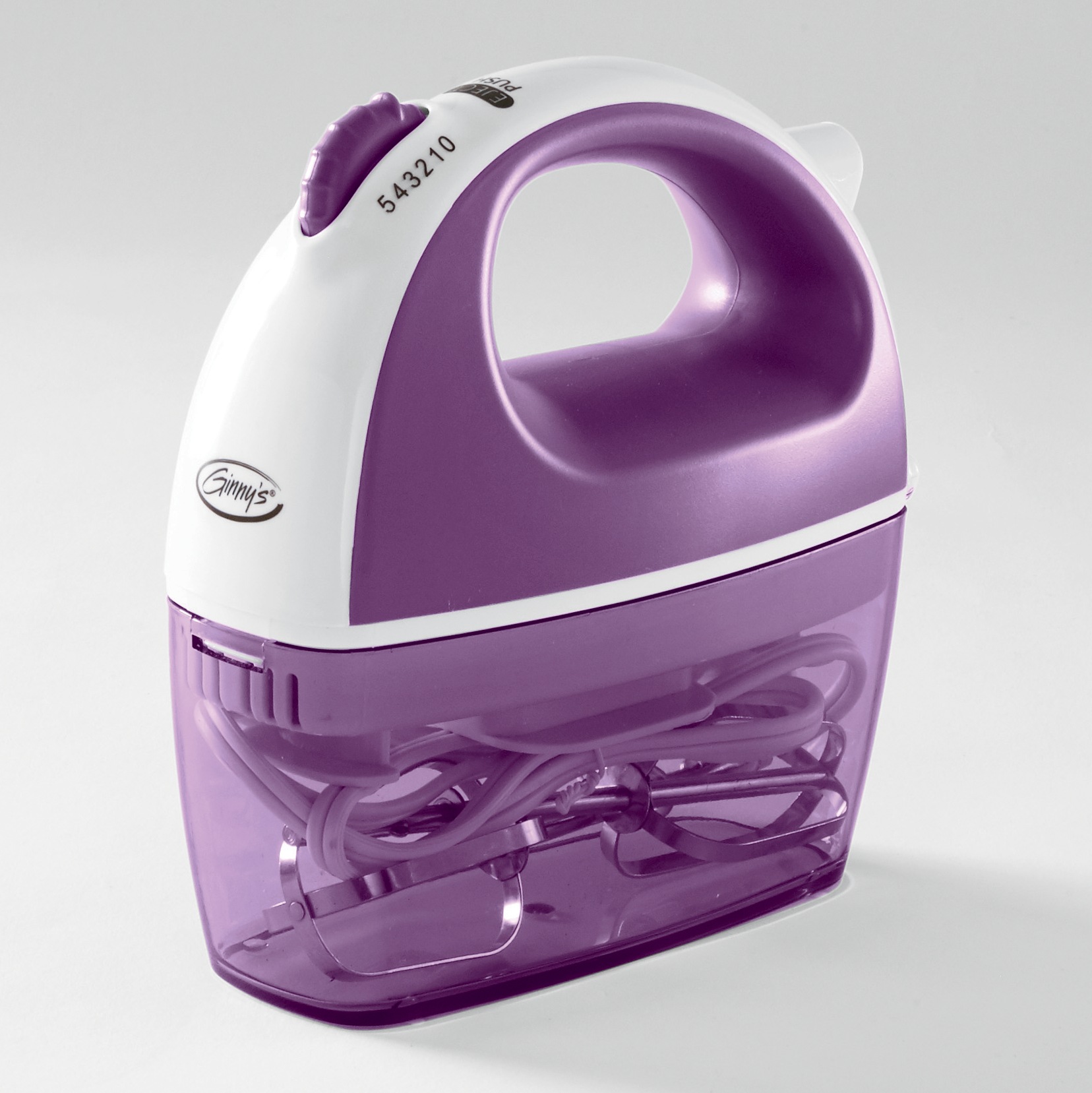 Ginny's Brand 5-Speed Hand Mixer with Storage Case for Cord and Attachments 9 Ginny's Brand 5-Speed Hand Mixer with Storage Case for Cord and Attachments