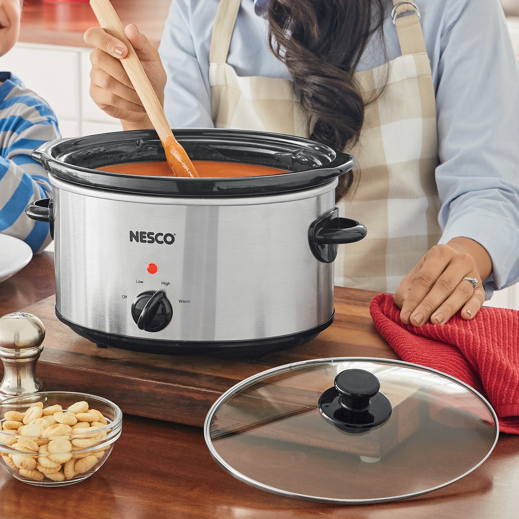 Nesco 4-Qt. Stainless Steel Slow Cooker 1 Nesco 4-Qt. Stainless Steel Slow Cooker