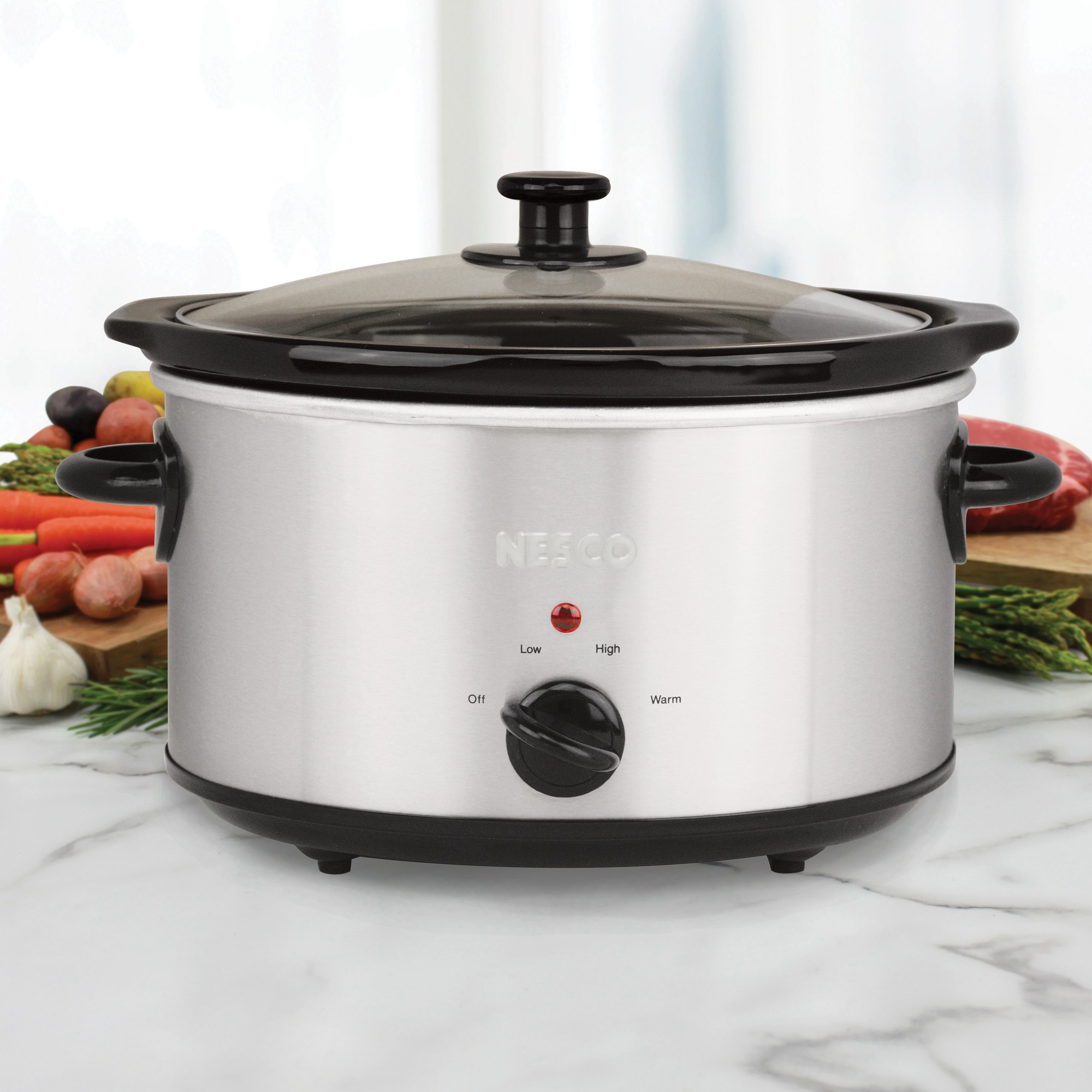 Nesco 4-Qt. Stainless Steel Slow Cooker 2 Nesco 4-Qt. Stainless Steel Slow Cooker