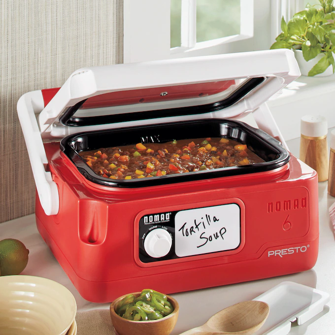 Presto 6-Quart Nomad Traveling Slow Cooker 1 Presto 6-Quart Nomad Traveling Slow Cooker