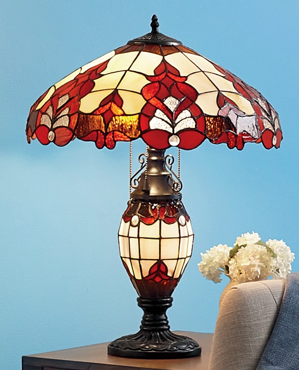 Wicklow Stained Glass Table Lamp