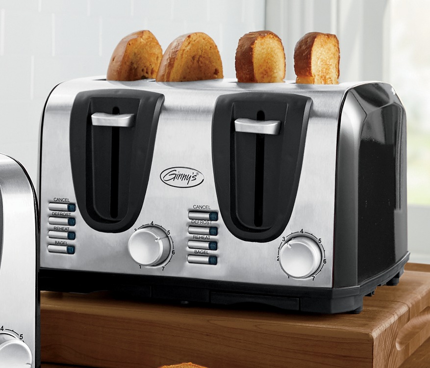 Ginny’s Essential 4-Slice Toaster with 7 Browning Levels