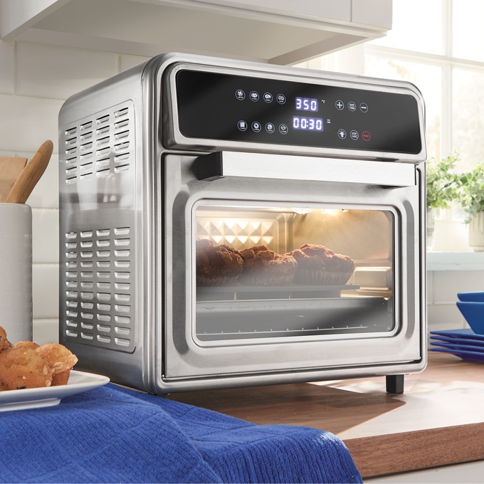 Stainless Steel Digital Toaster Oven with Rotisserie 1 Stainless Steel Digital Toaster Oven with Rotisserie
