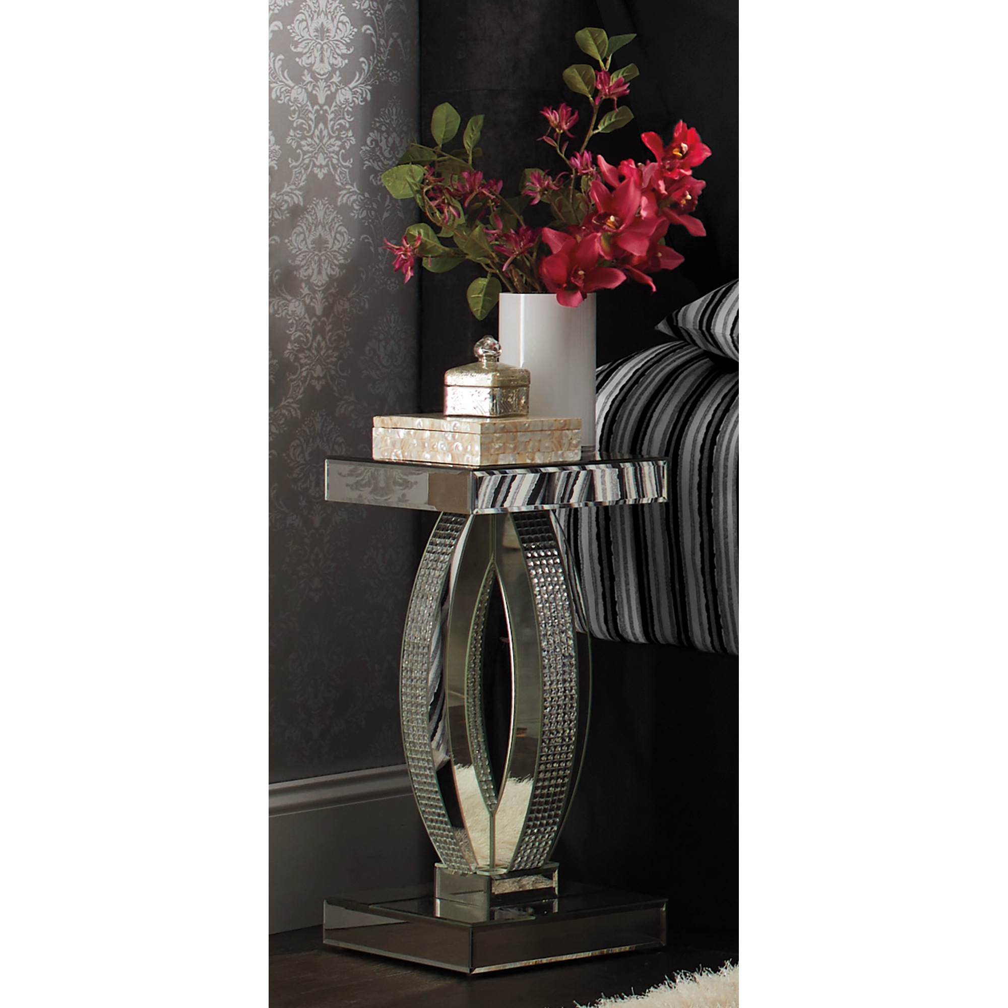 Mirrored Accent Table