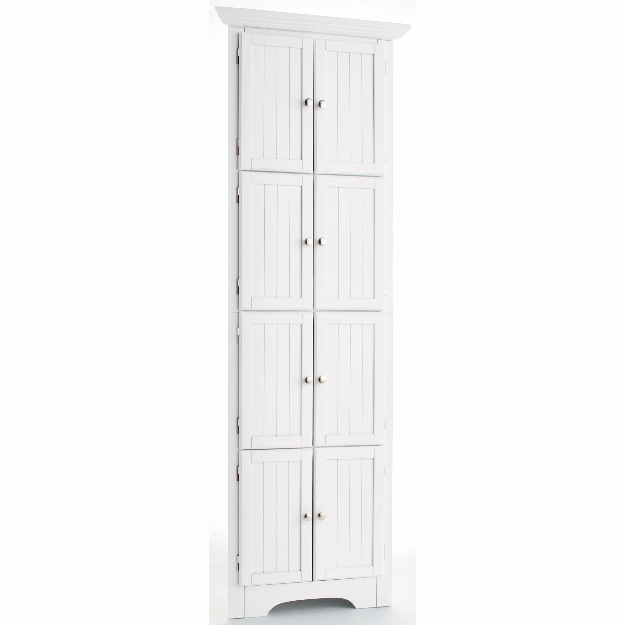 Westwick Tall Corner Storage Cabinet with 8 Doors