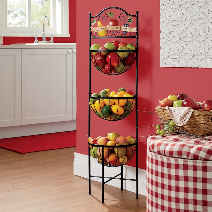 Fruit Kitchen 3-Basket Stand