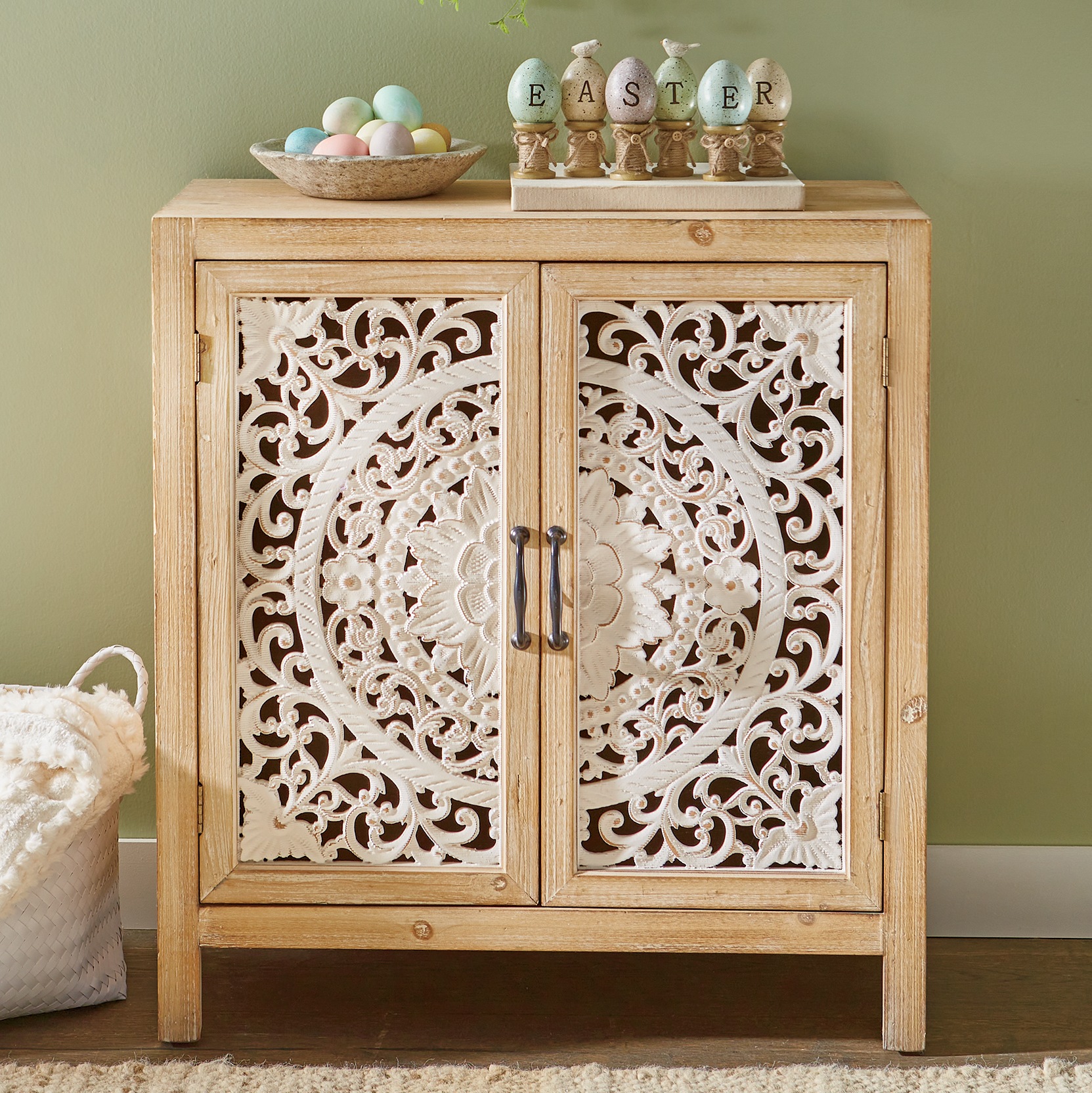Carved Lena Cabinet 1 Carved Lena Cabinet