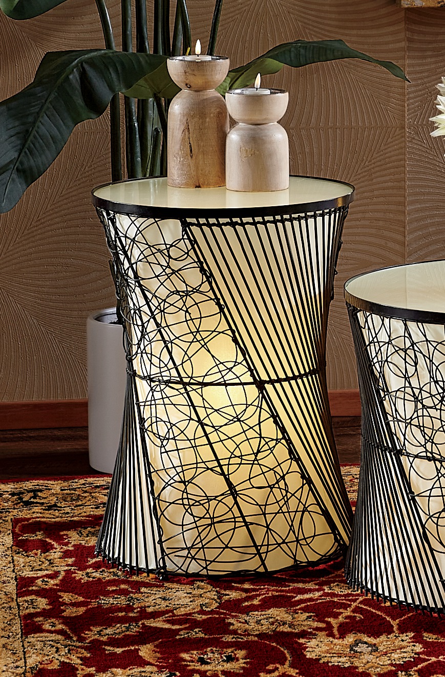 Zeke Floor Lamp, End Table and Coffee Table