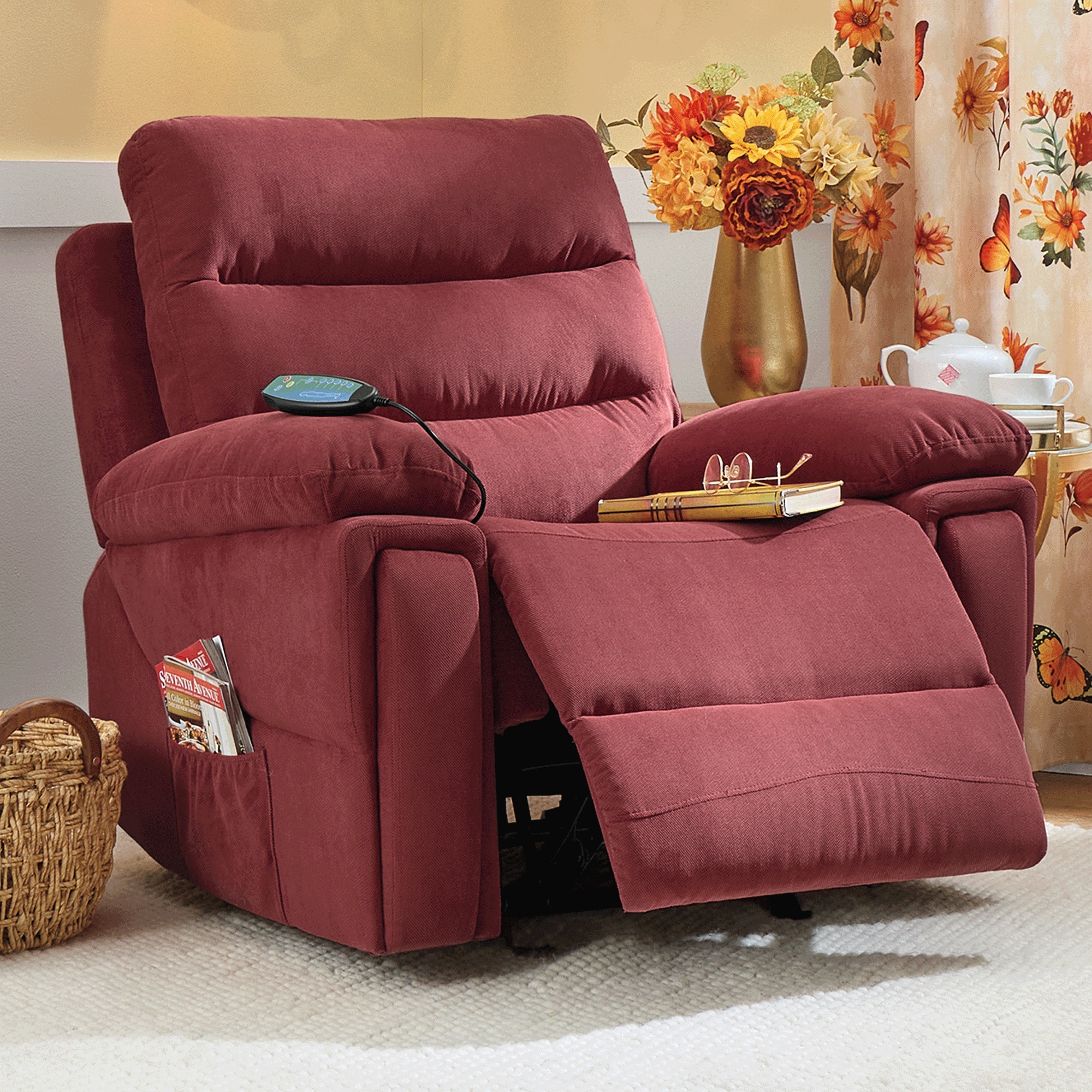Rocking Recliner with Massage and Heat
