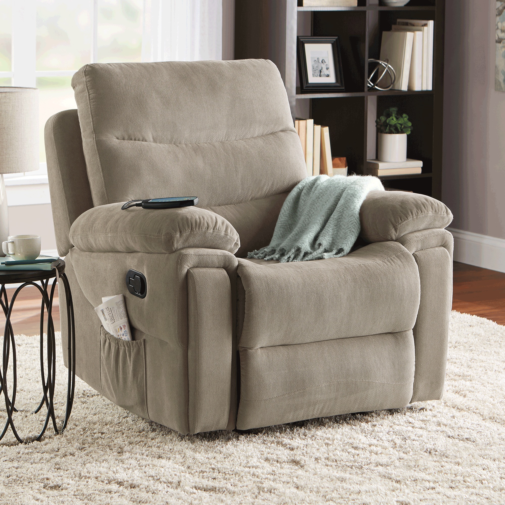 Rocking Recliner with Massage and Heat