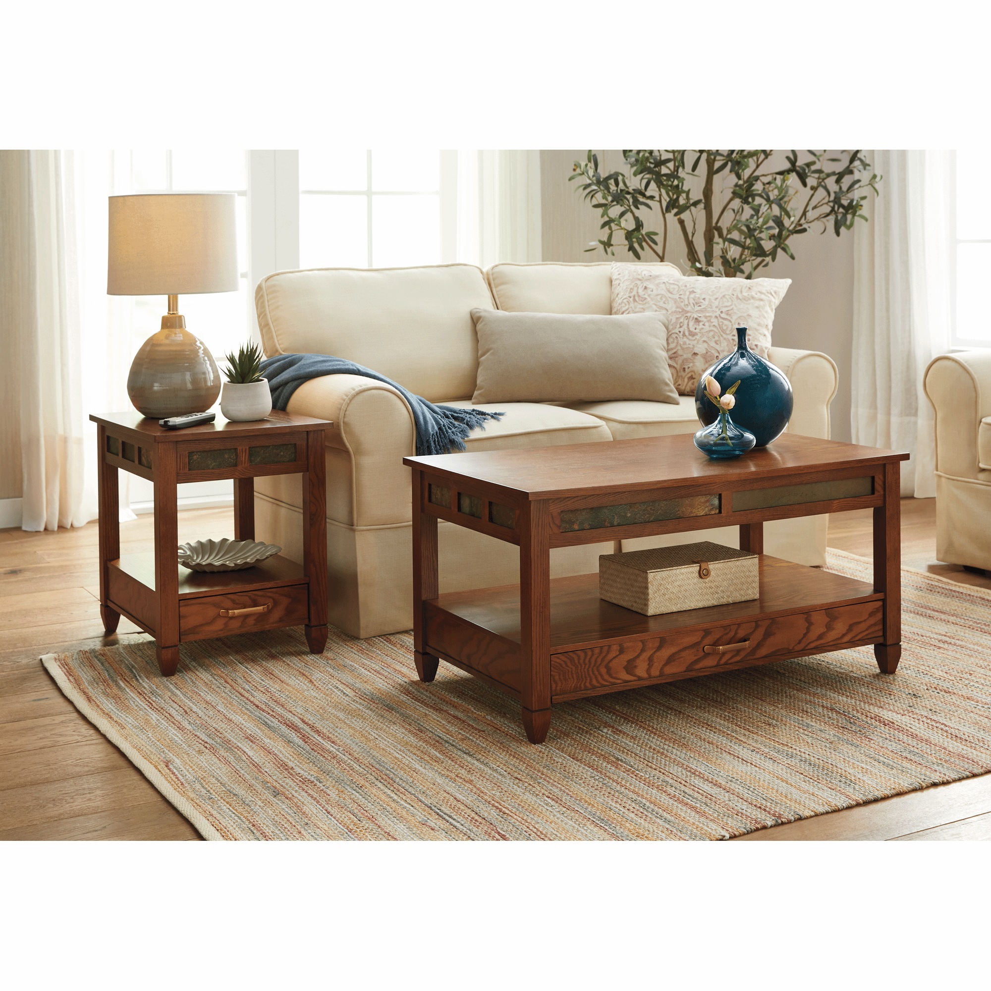 Espada Slate Accent Tables