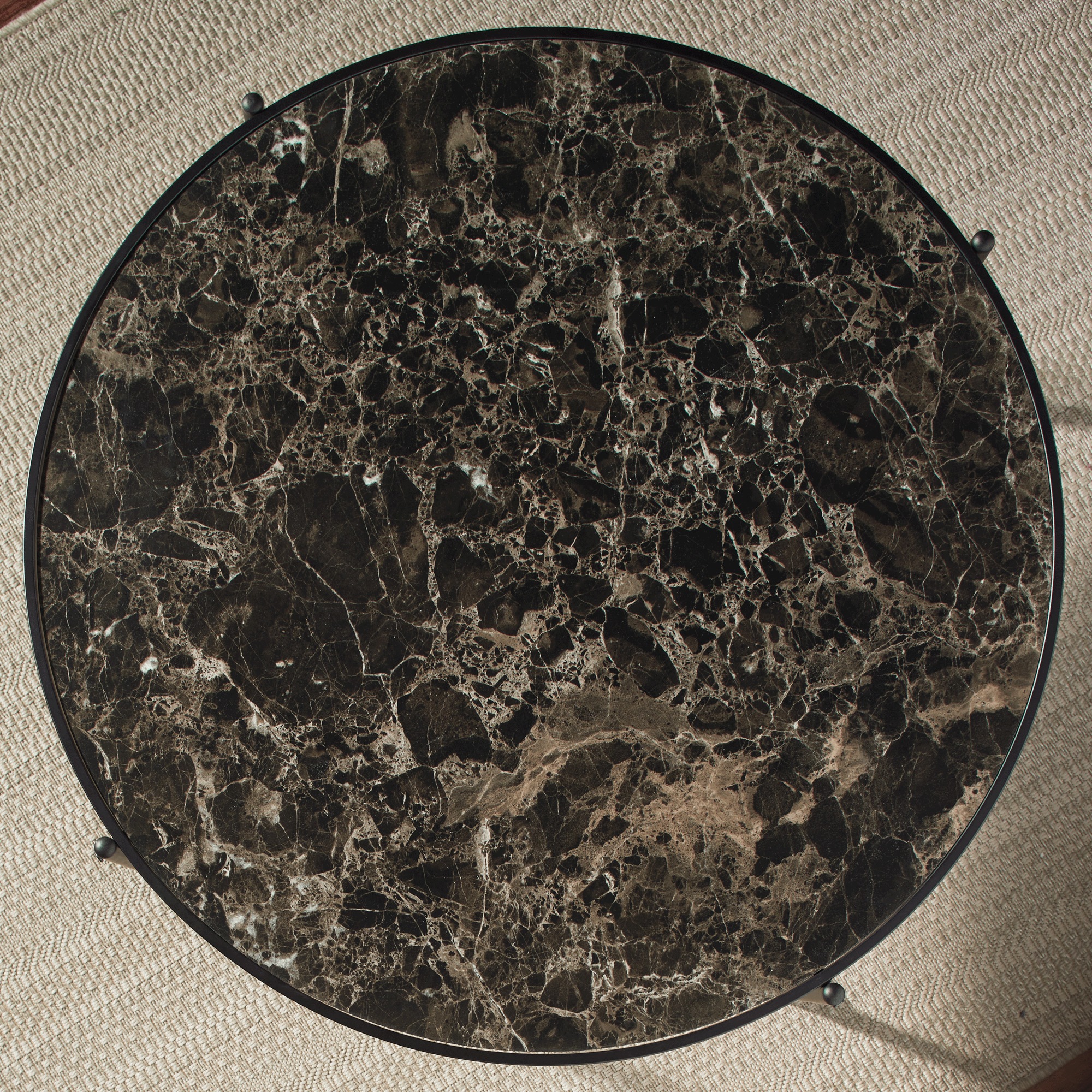 Set of 3 Faux-Marble Tables