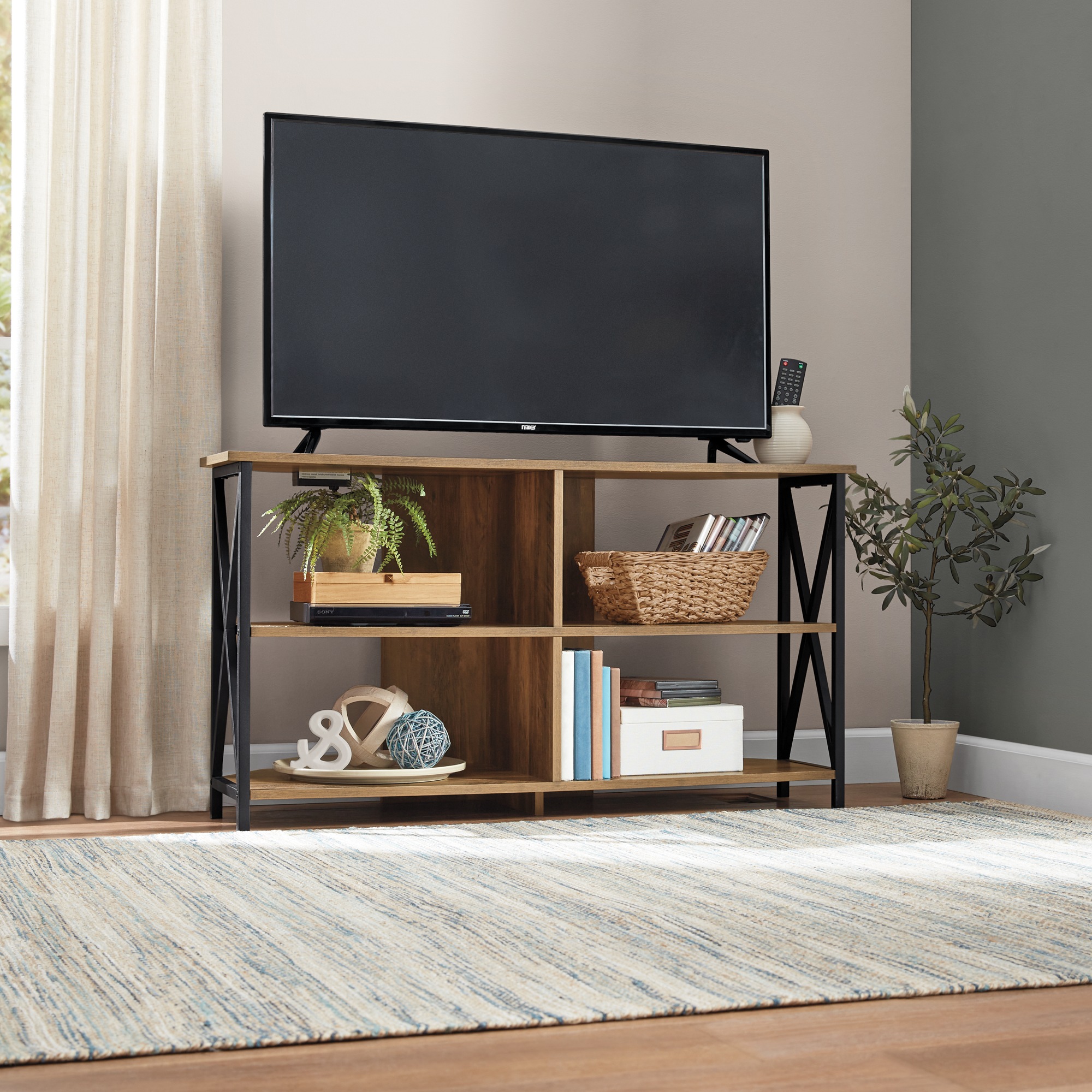 Powered Corner TV Stand