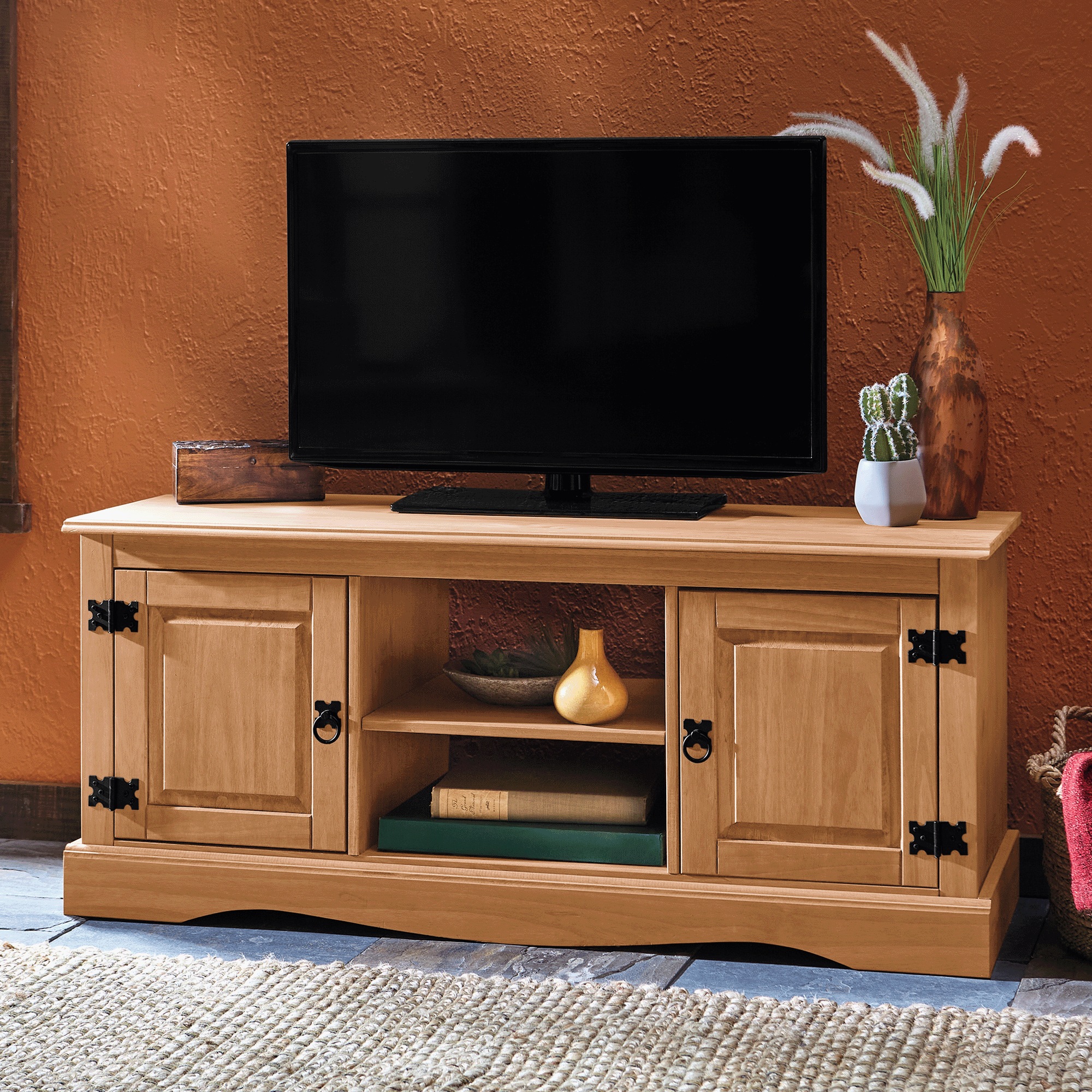Pine Media Stand
