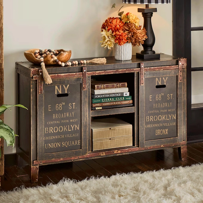 Rustic Media Stand