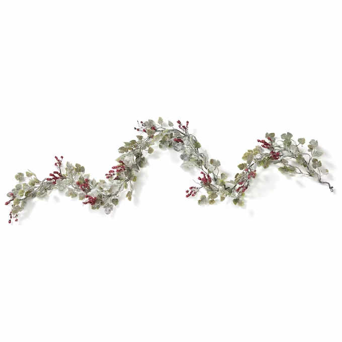 Frosted Mini Grape Leaf Garland