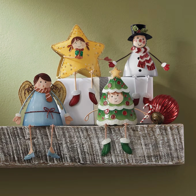 Set of 4 Christmas Shelf Sitters