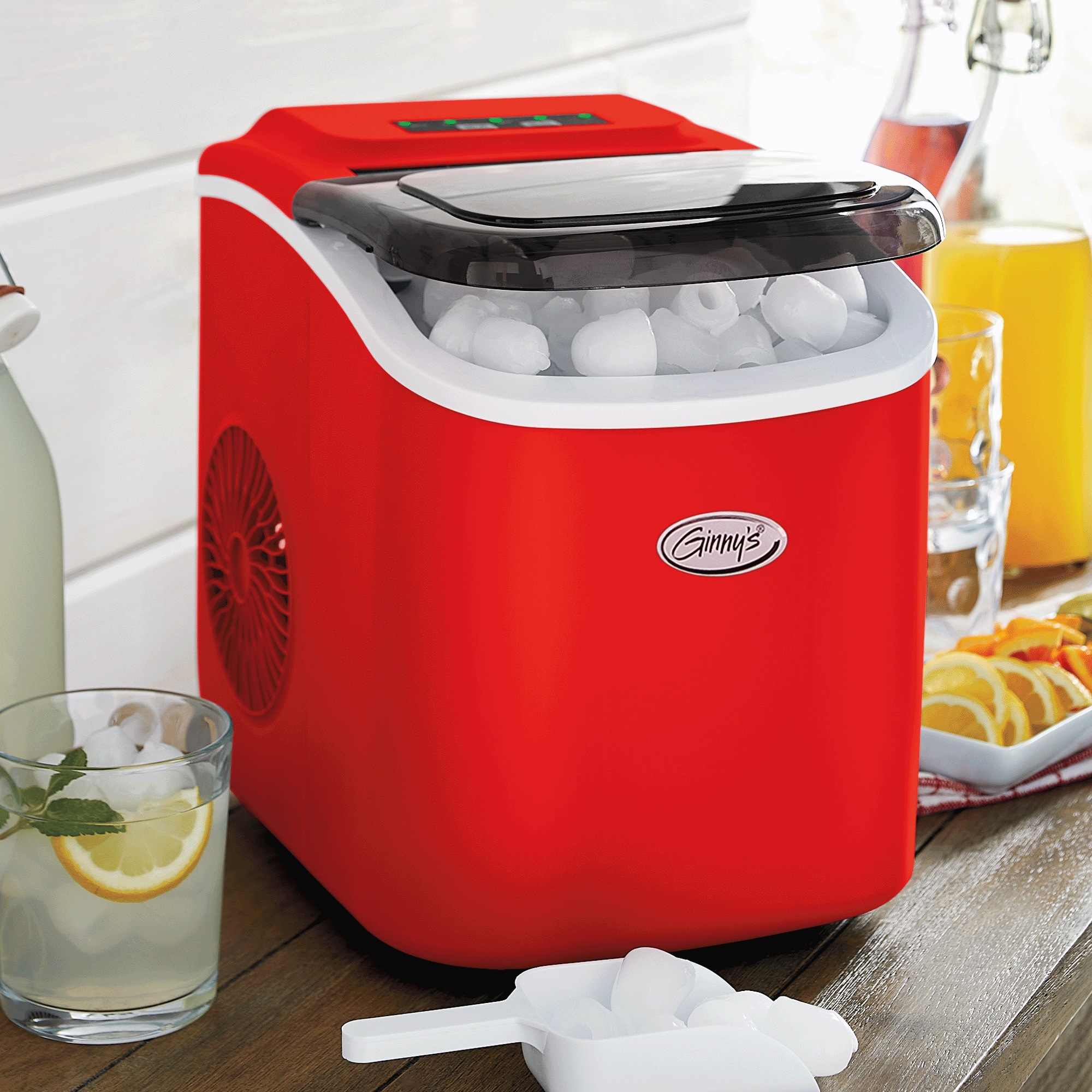 Ginny’s Personalized Countertop Ice Maker with Adjustable Ice Size