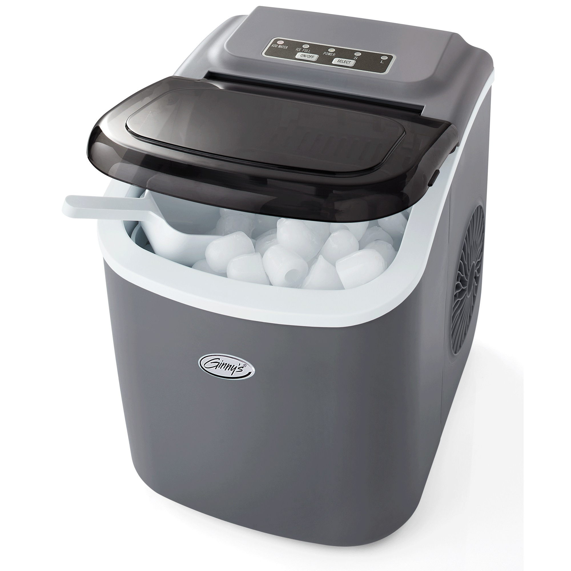 Ginny’s Personalized Countertop Ice Maker with Adjustable Ice Size