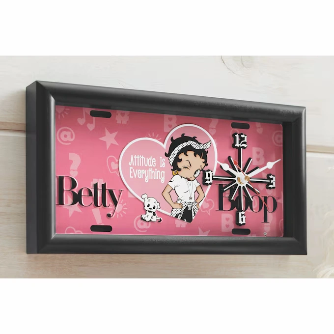 Betty Boop Framed Wall Clock