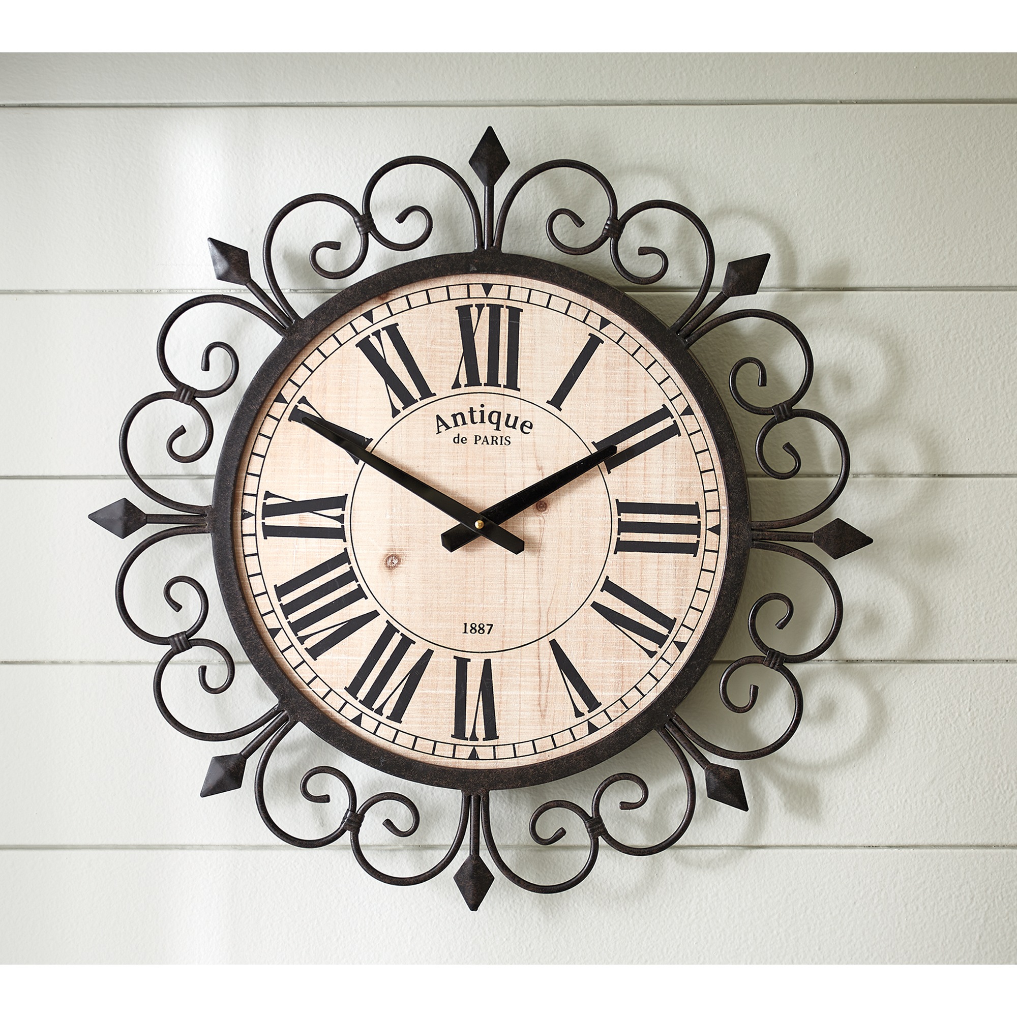 Amery Scroll Wall Clock