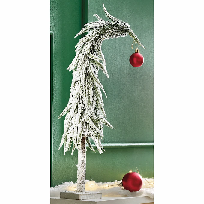 Bent-Top Snowy Evergreen Tree