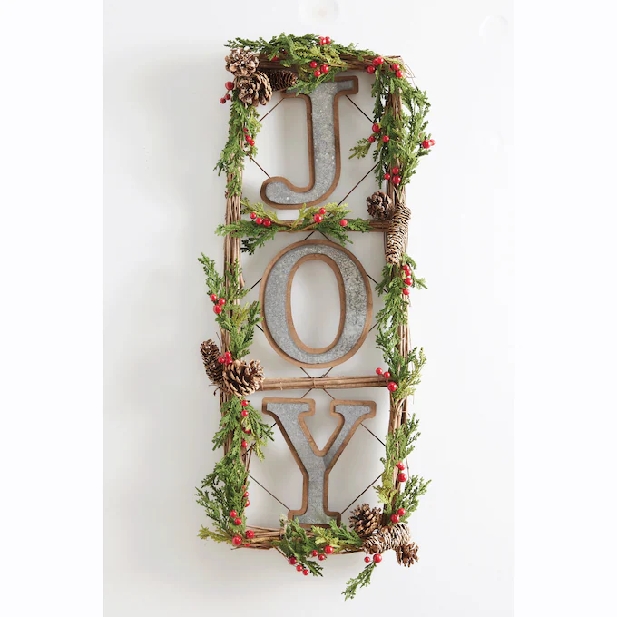 Rectangular Joy Wreath