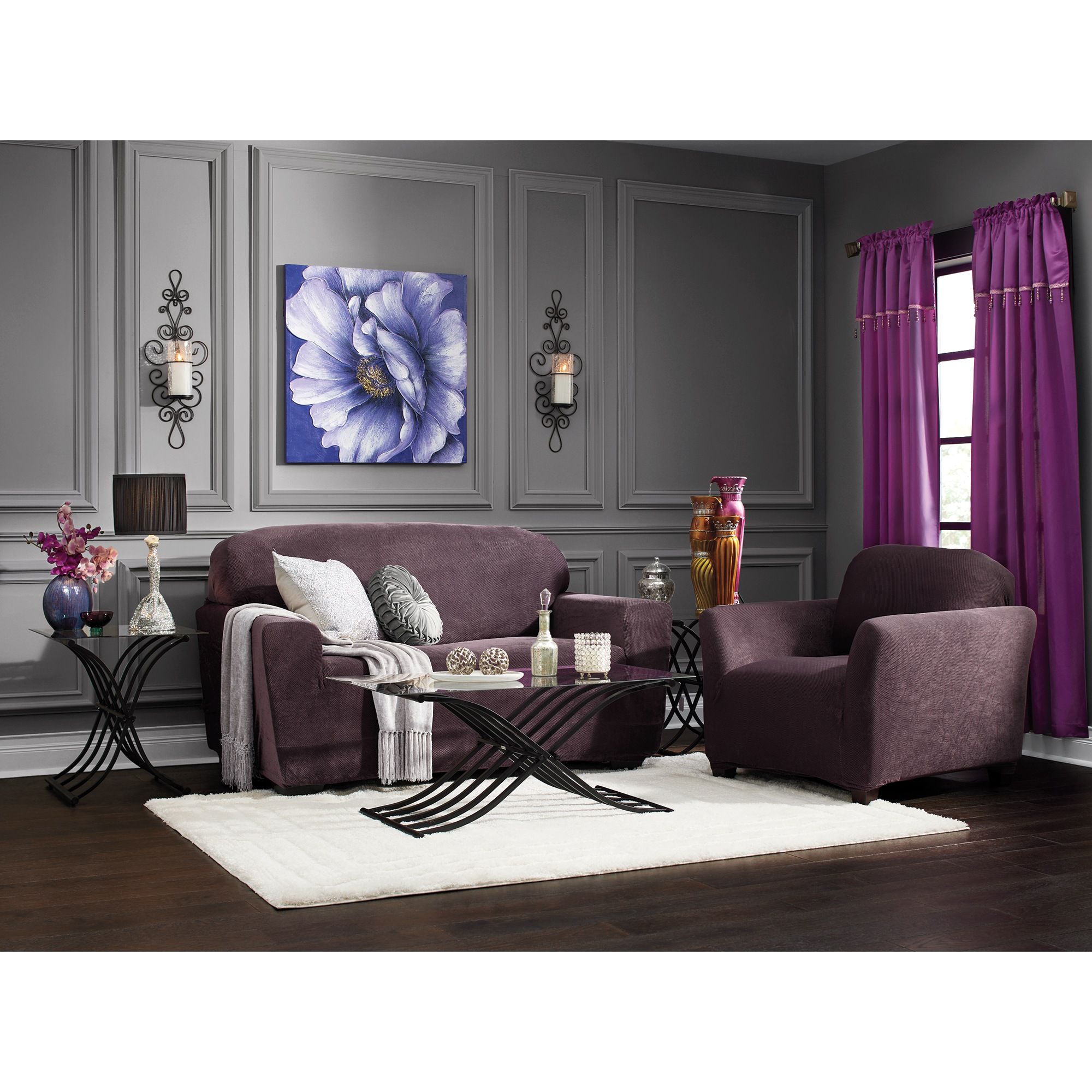 Stretch Pique Slipcover 8 Stretch Pique Slipcover